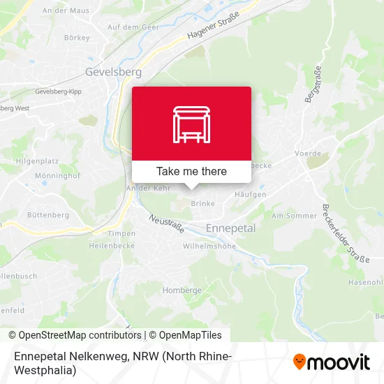 Ennepetal Nelkenweg map