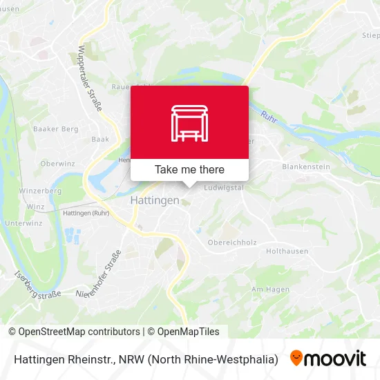 Hattingen Rheinstr. map
