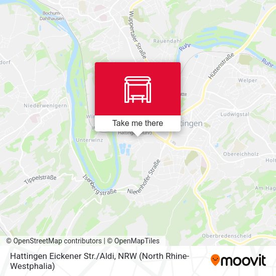 Карта Hattingen Eickener Str./Aldi