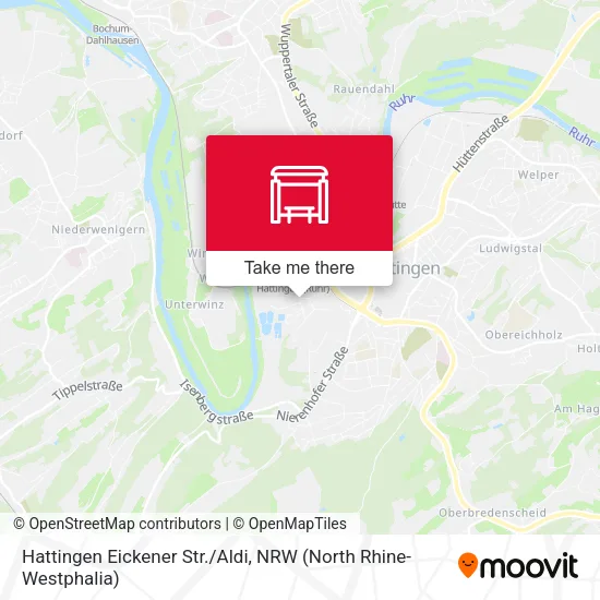 Карта Hattingen Eickener Str./Aldi