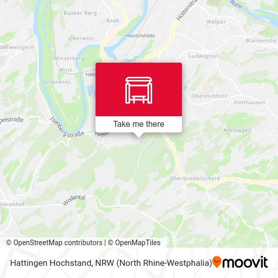 Hattingen Hochstand map