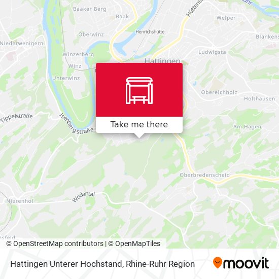 Hattingen Unterer Hochstand map