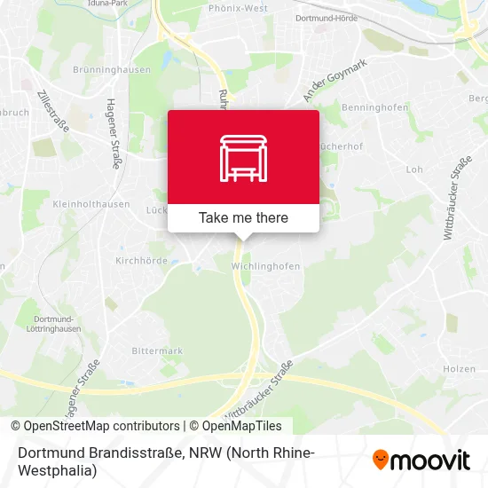 Dortmund Brandisstraße map