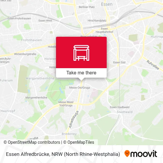 Essen Alfredbrücke map