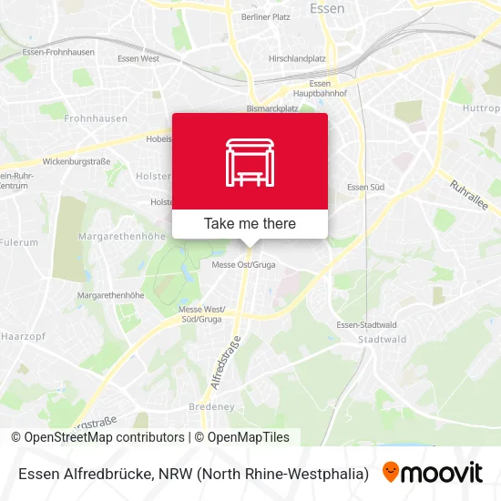 Карта Essen Alfredbrücke