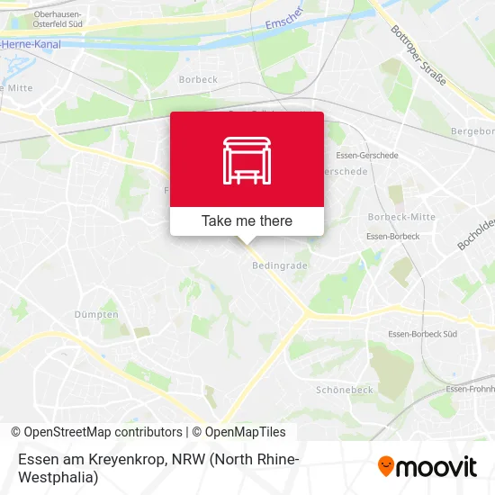 Essen am Kreyenkrop map