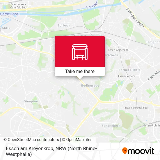 Essen am Kreyenkrop map