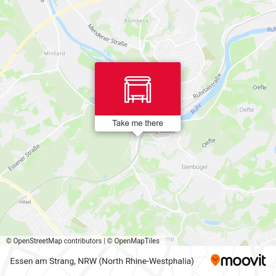 Essen am Strang map