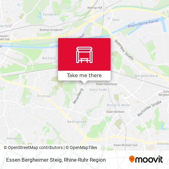 Essen Bergheimer Steig map