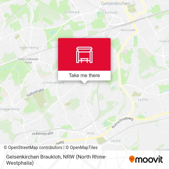 Gelsenkirchen Braukloh map