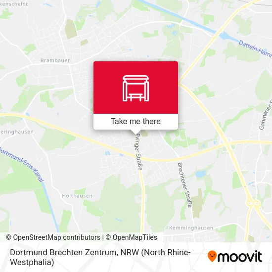 Карта Dortmund Brechten Zentrum