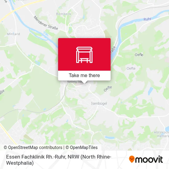 Essen Fachklinik Rh.-Ruhr map