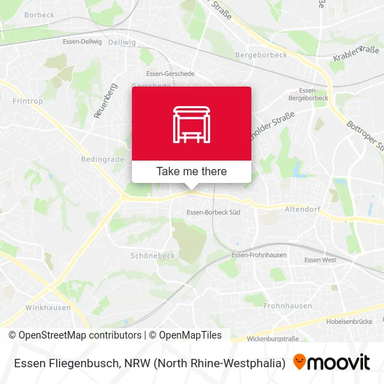 Essen Fliegenbusch map