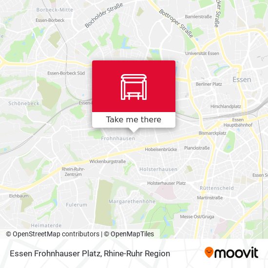 Essen Frohnhauser Platz map