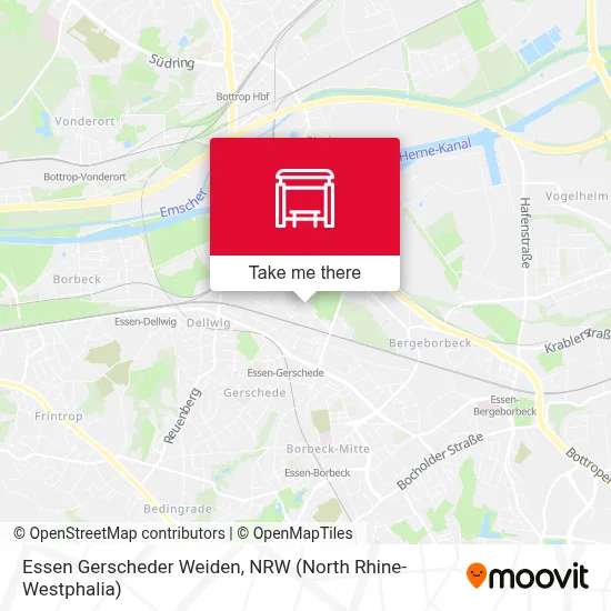 Essen Gerscheder Weiden map