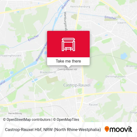 Castrop-Rauxel Hbf map