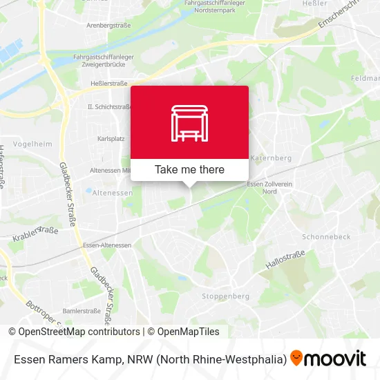 Essen Ramers Kamp map