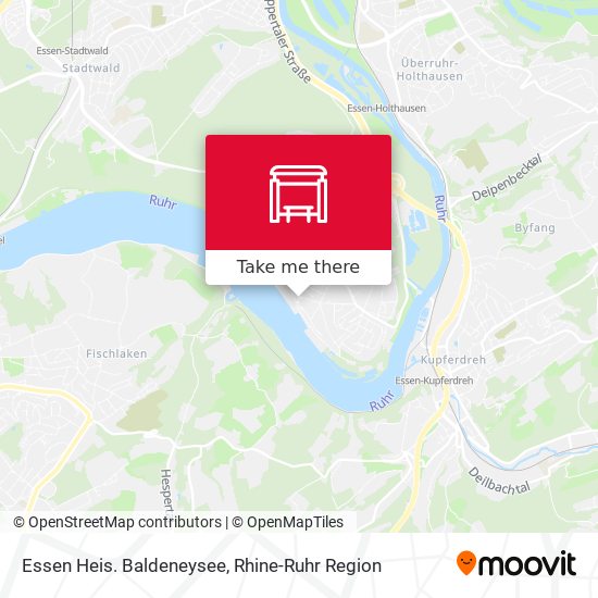 Essen Heis. Baldeneysee map