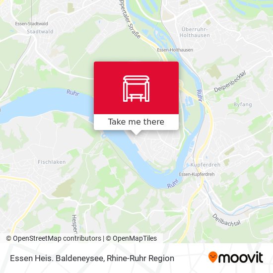 Essen Heis. Baldeneysee map