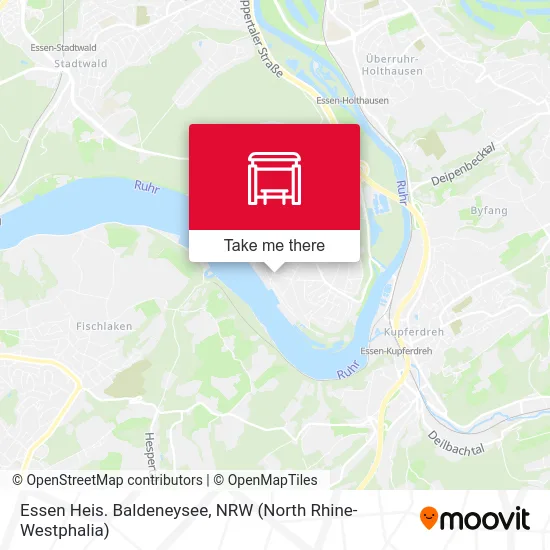 Essen Heis. Baldeneysee map