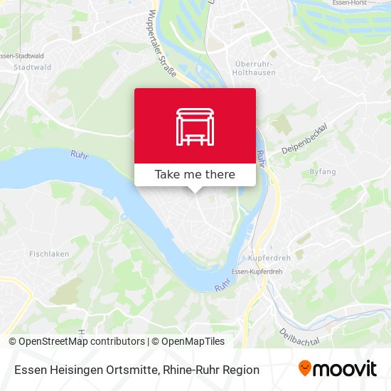 Essen Heisingen Ortsmitte map
