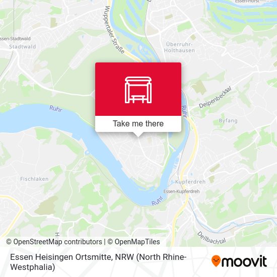 Essen Heisingen Ortsmitte map