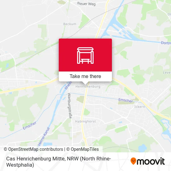 Cas Henrichenburg Mitte map