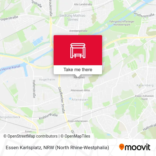 Карта Essen Karlsplatz