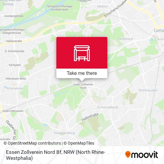 Essen Zollverein Nord Bf map