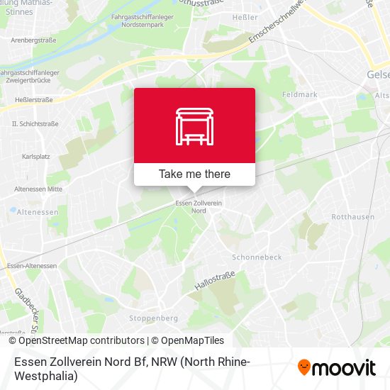 Essen Zollverein Nord Bf map