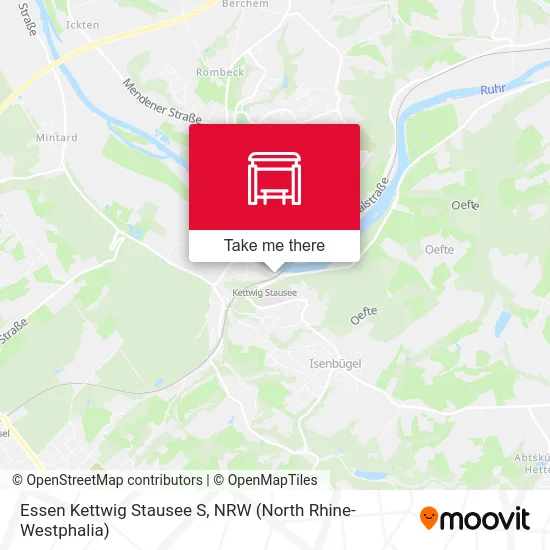 Essen Kettwig Stausee S map