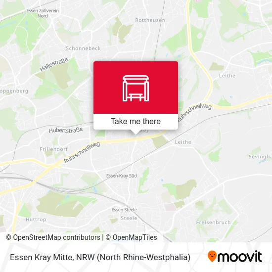 Essen Kray Mitte map