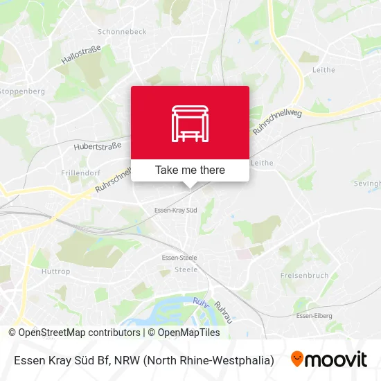 Essen Kray Süd Bf map