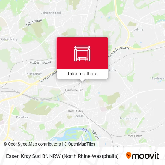 Essen Kray Süd Bf map