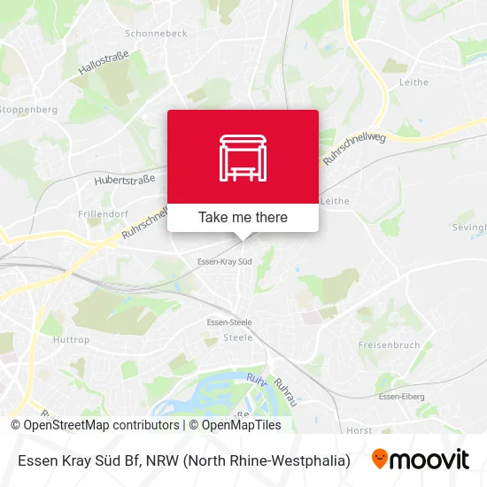 Essen Kray Süd Bf map