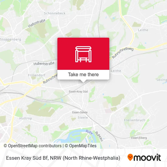 Essen Kray Süd Bf map