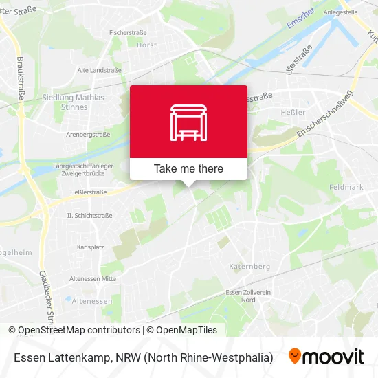 Карта Essen Lattenkamp