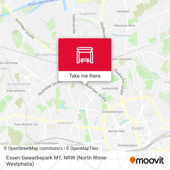 Карта Essen Gewerbepark M1