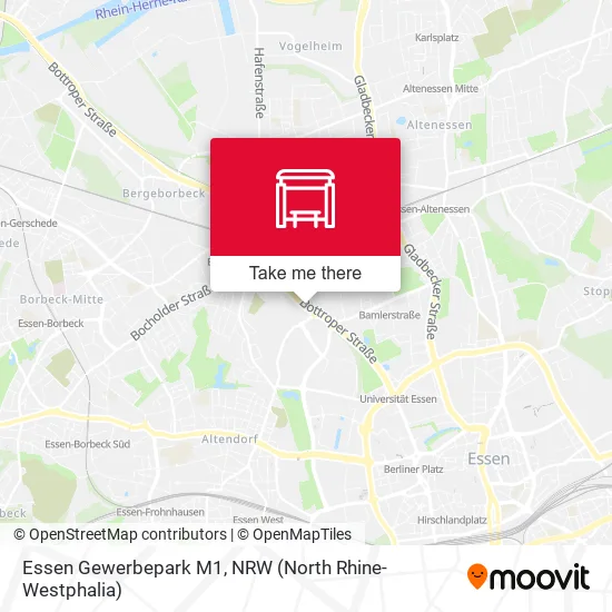 Карта Essen Gewerbepark M1