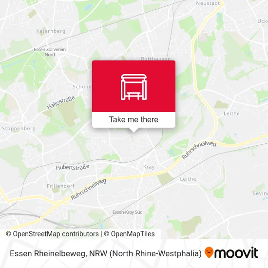 Essen Rheinelbeweg map