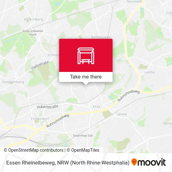 Essen Rheinelbeweg map