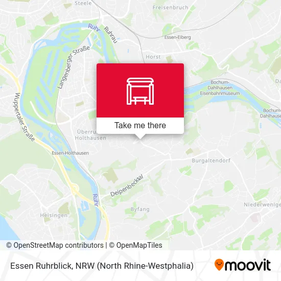Essen Ruhrblick map