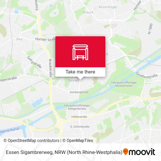 Essen Sigambrerweg map