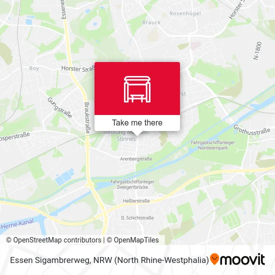 Essen Sigambrerweg map