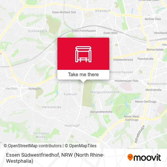 Essen Südwestfriedhof map