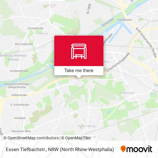 Карта Essen Tiefbachstr.