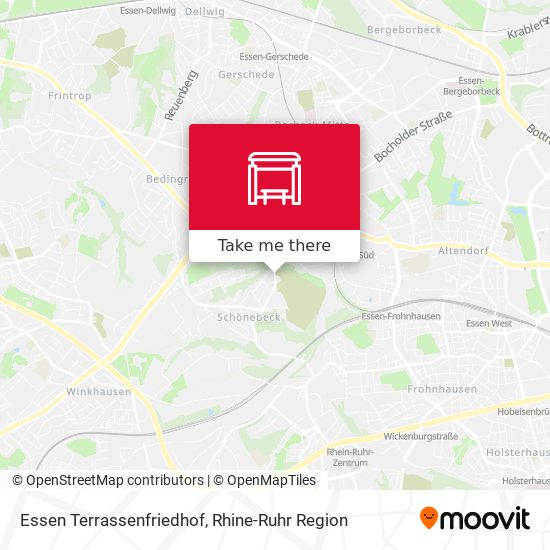 Essen Terrassenfriedhof map