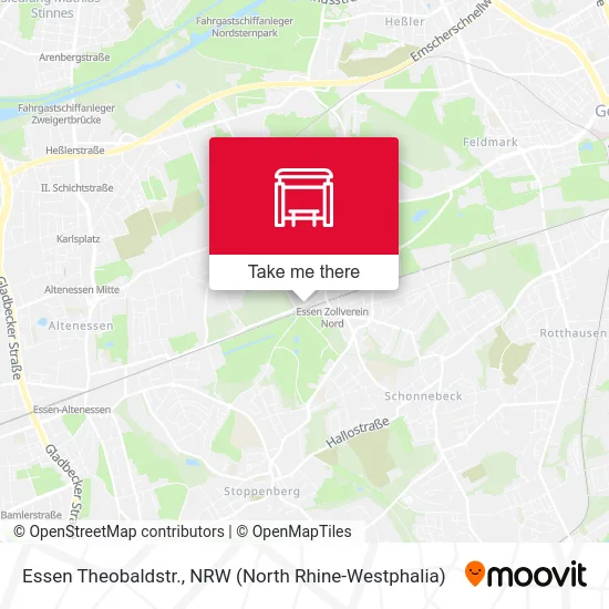 Карта Essen Theobaldstr.