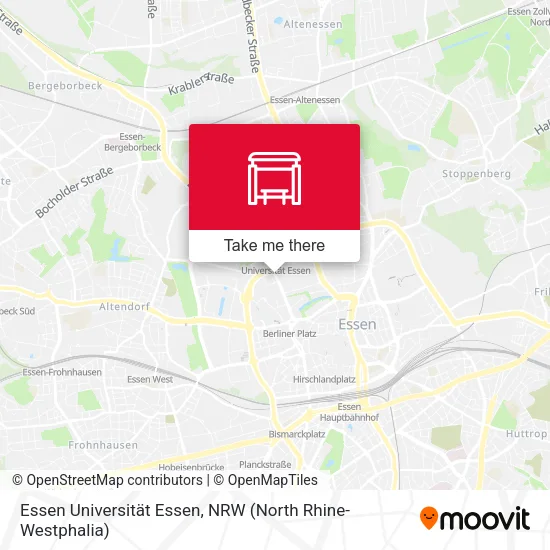Карта Essen Universität Essen