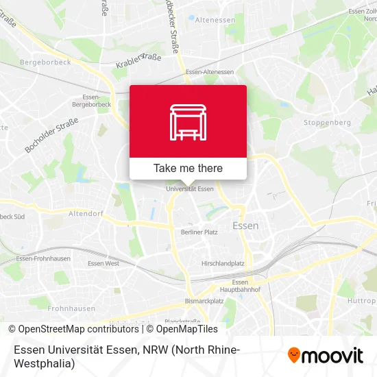 Карта Essen Universität Essen